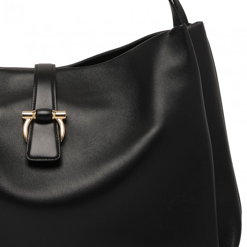 Black Medium Gancini Tote Bag