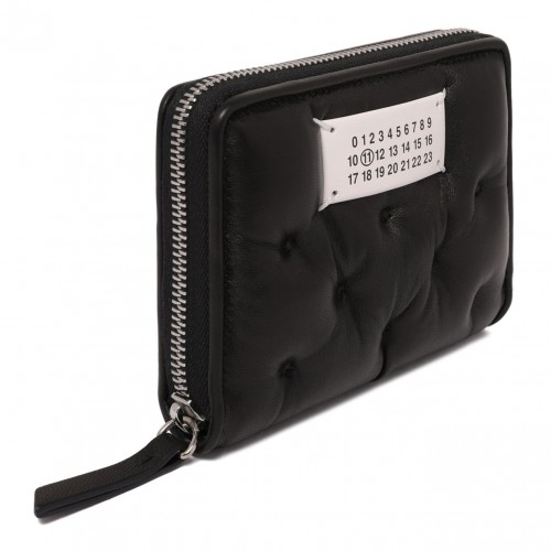 Black Glam Slam Quilted Wallet Small