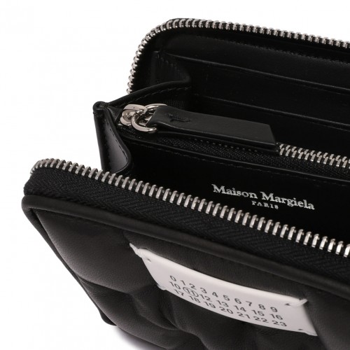 Black Glam Slam Quilted Wallet Small