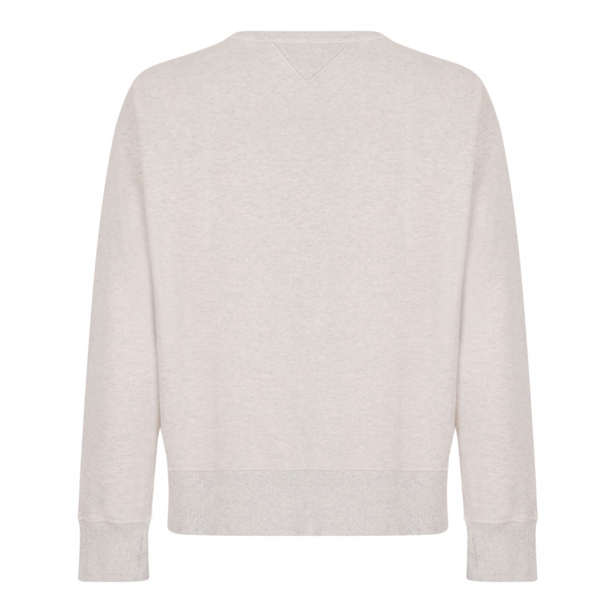 Ecru Melange Crew-Neck Sweatshirt