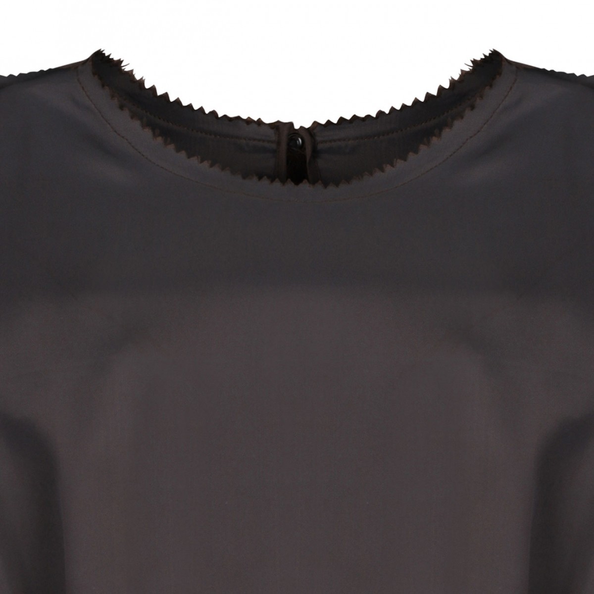 Blue and Chocolate Panelled Midi Dress