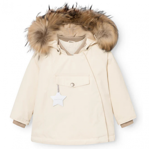Angora Cream MATWANG Fleece Lined Winter Jacket