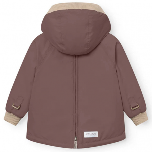 Peppercorn Plum MATBABYWEN Fleece Lined Winter Anorak 2