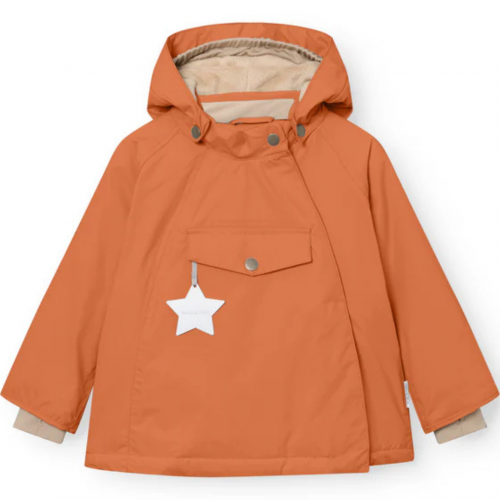 Leather Brown MATWANG Fleece Lined Winter Jacket