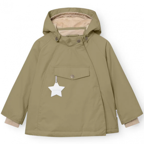 Aloe Green MATWANG Fleece Lined Winter Jacket
