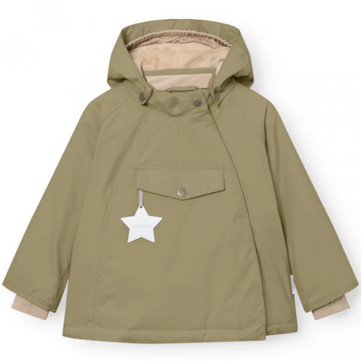 Aloe Green MATWANG Fleece Lined Winter Jacket