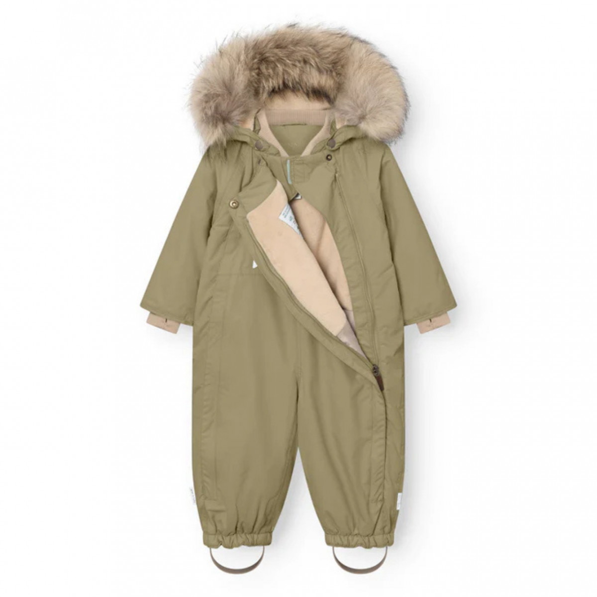 Aloe Green MATWISTI Fleece Lined Snowsuit Fur