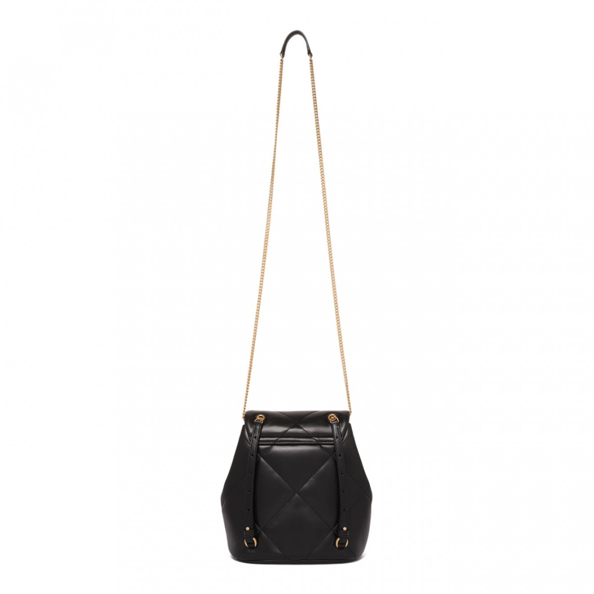 Black Mini Kira Diamond Quilt Backpack