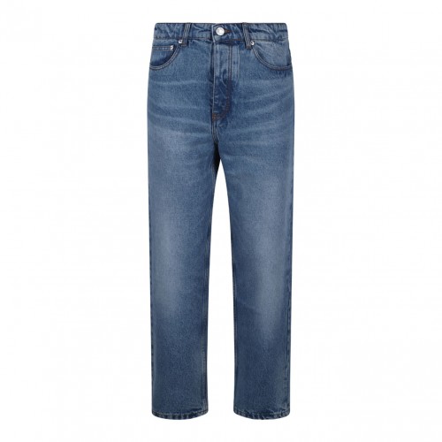 Blue Tapered Jeans