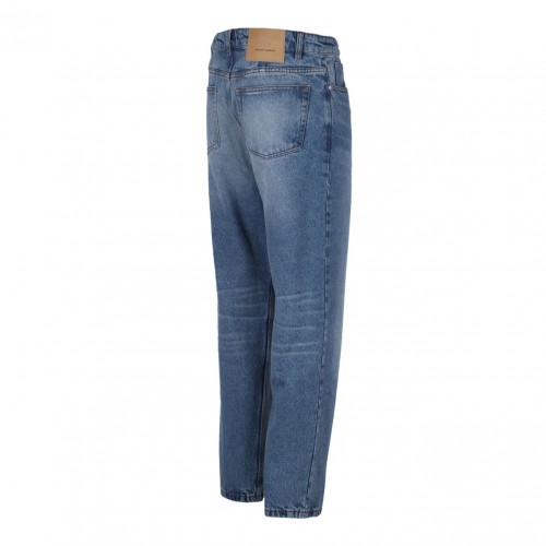 Blue Tapered Jeans