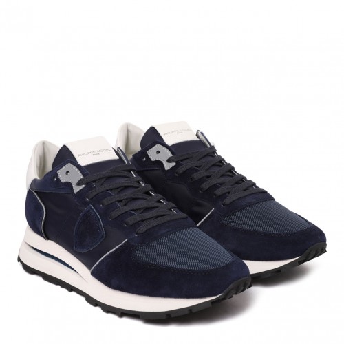 Dark Blue Tropez Haute Sneakers 2