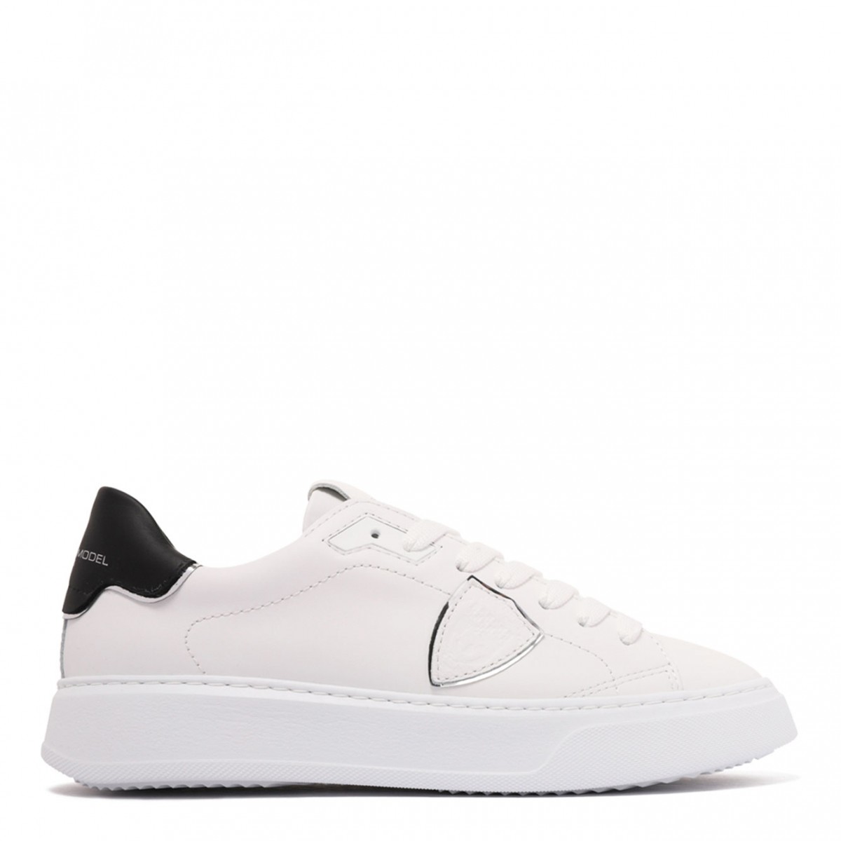Chalk White Temple Leather Sneakers