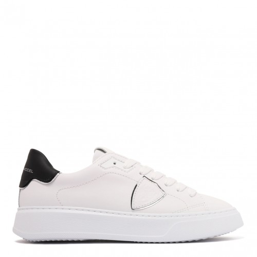 Chalk White Temple Leather Sneakers