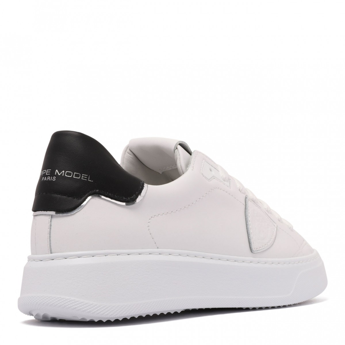 Chalk White Temple Leather Sneakers