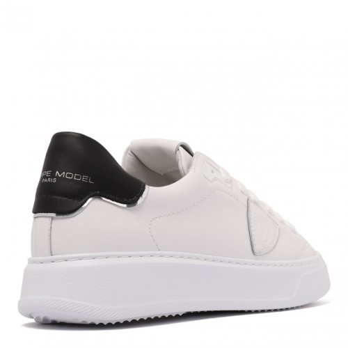 Chalk White Temple Leather Sneakers