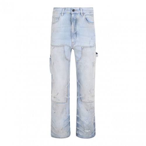 Blue Straight Leg Jeans