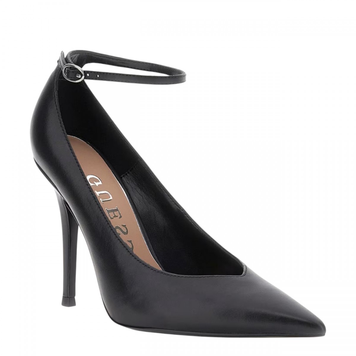 Black Napril Genuine Leather Pumps