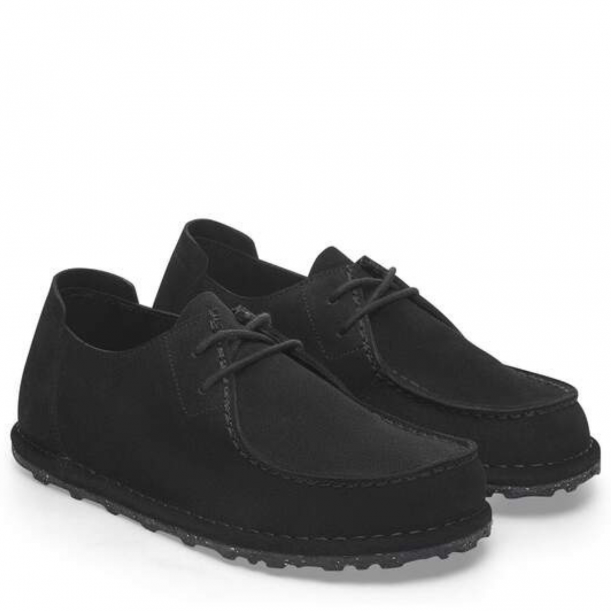 Black Utti Lace Moccasin-Style Shoe