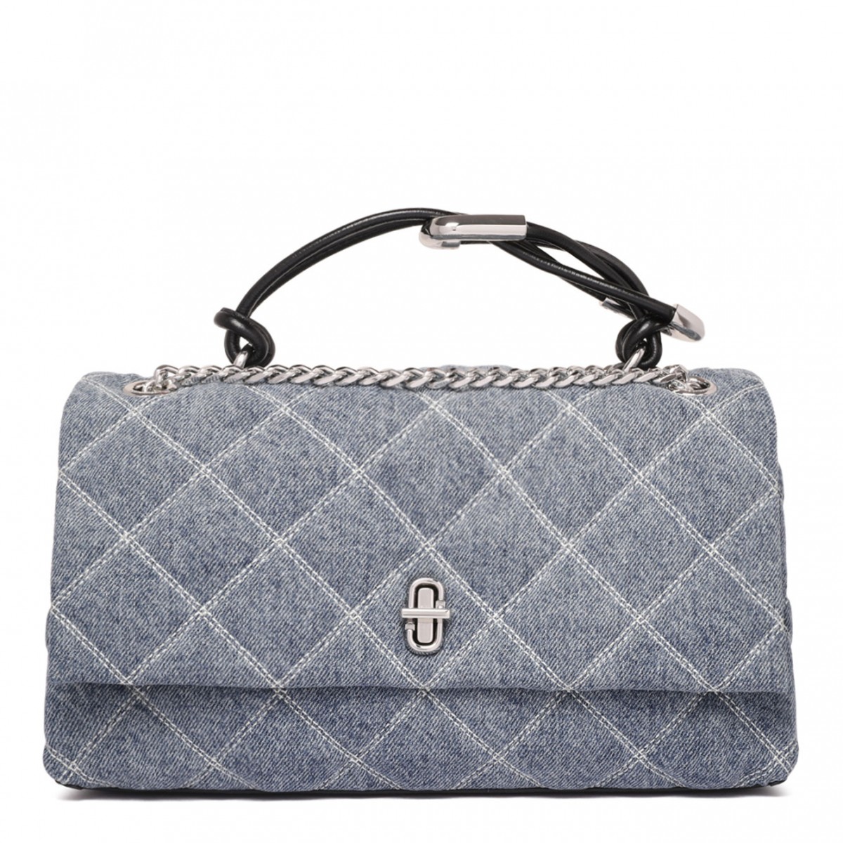 The Quilted Denim Dual Convertible Shoulder Bag