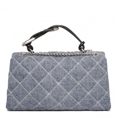 The Quilted Denim Dual Convertible Shoulder Bag 2