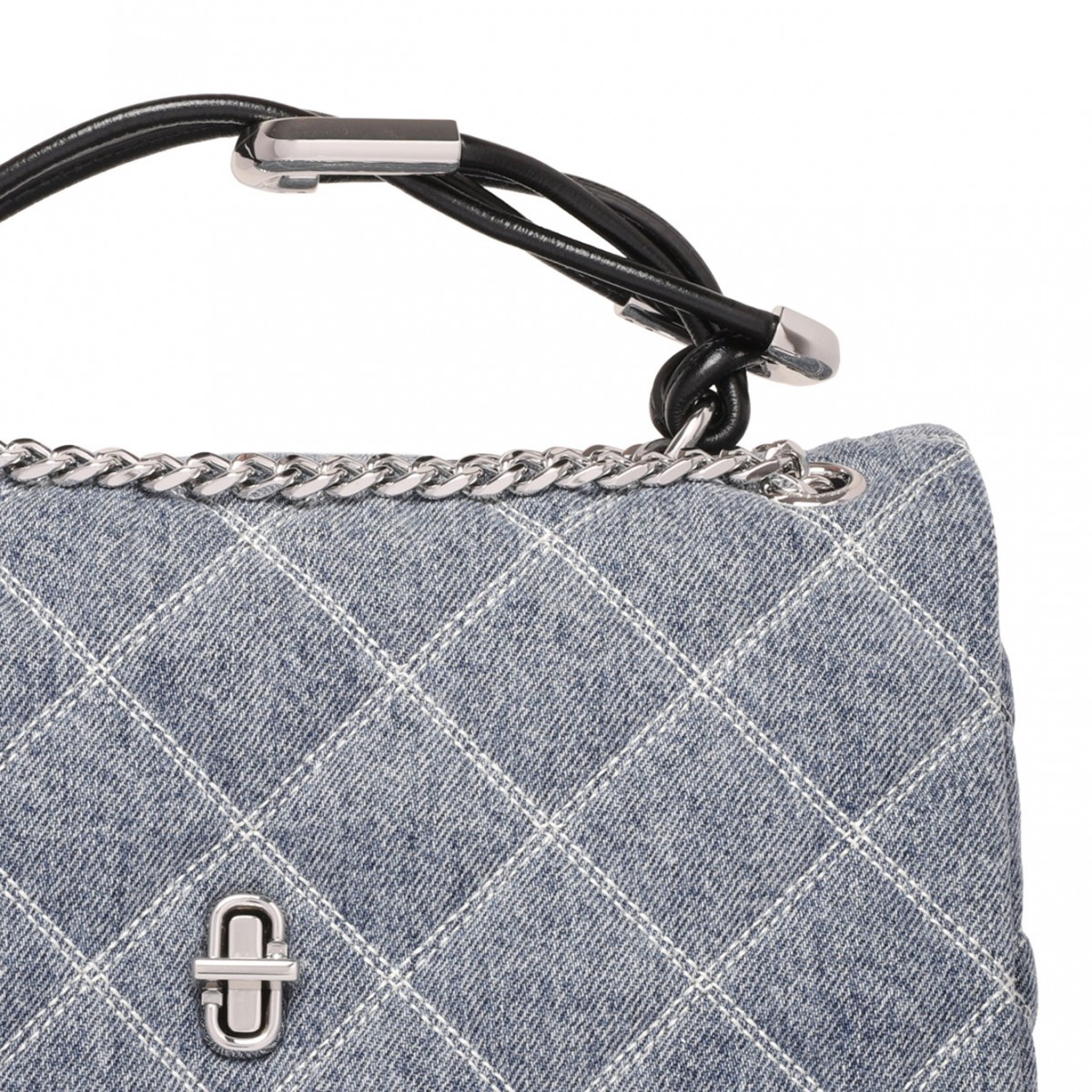 The Quilted Denim Dual Convertible Shoulder Bag