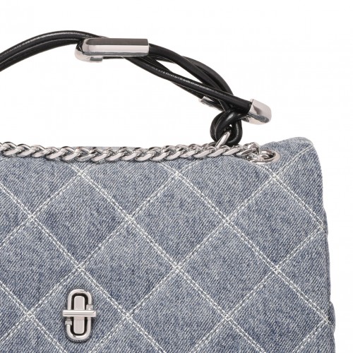 The Quilted Denim Dual Convertible Shoulder Bag