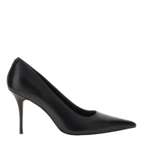 Black Idreena Genuine Leather Pumps
