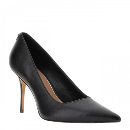 Black Idreena Genuine Leather Pumps 2