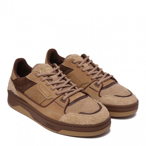 Tan and Dark Brown Clay Sneakers 2