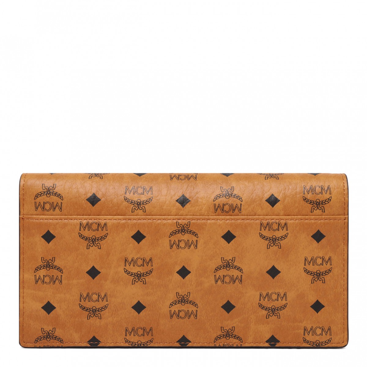 Brown Visetos Crossbody Clutch Bag