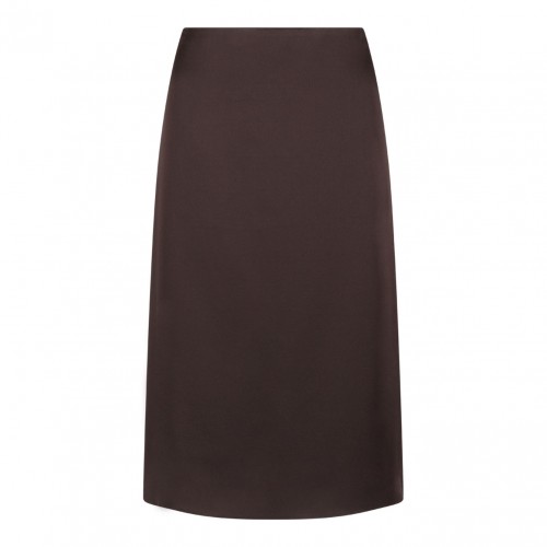 Deep Brown Pencil Skirt