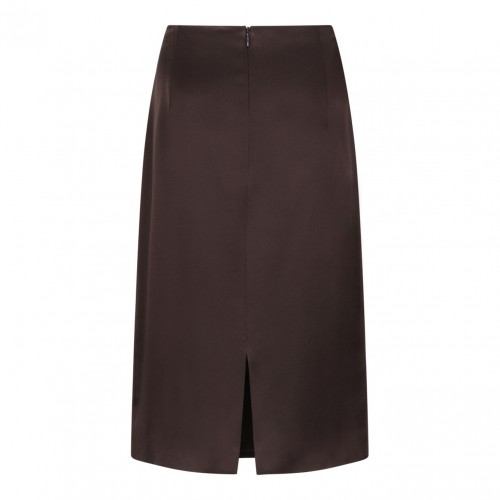Deep Brown Pencil Skirt