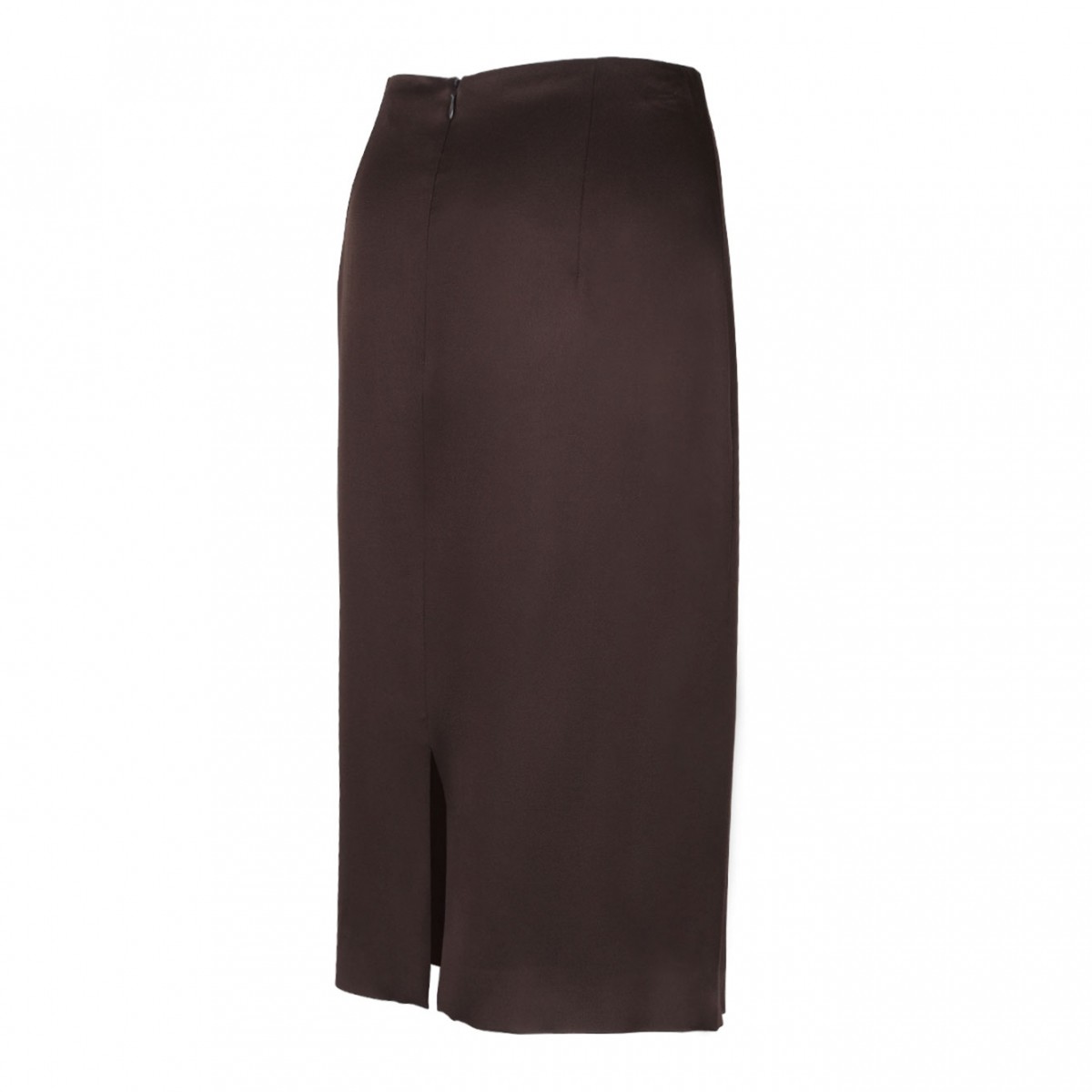 Deep Brown Pencil Skirt