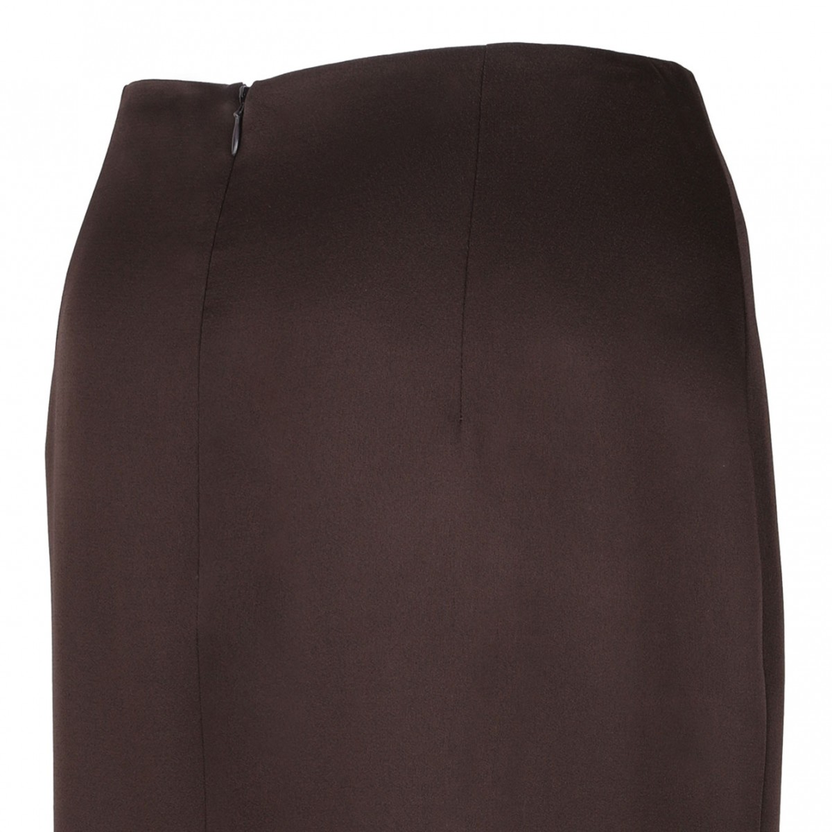 Deep Brown Pencil Skirt