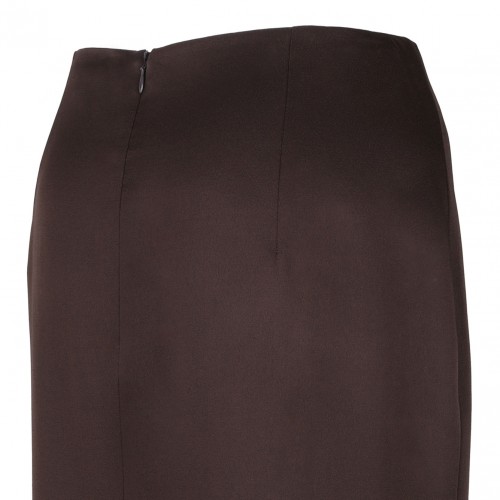 Deep Brown Pencil Skirt