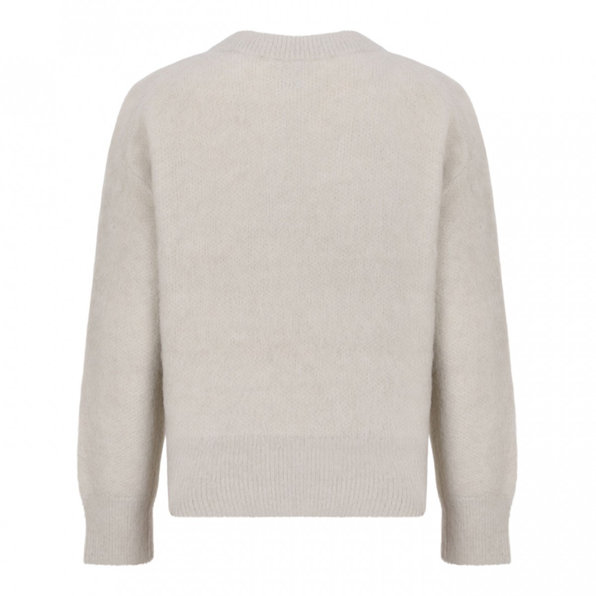 Pelican Beige Logo Sweater