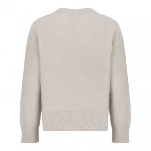 Pelican Beige Logo Sweater