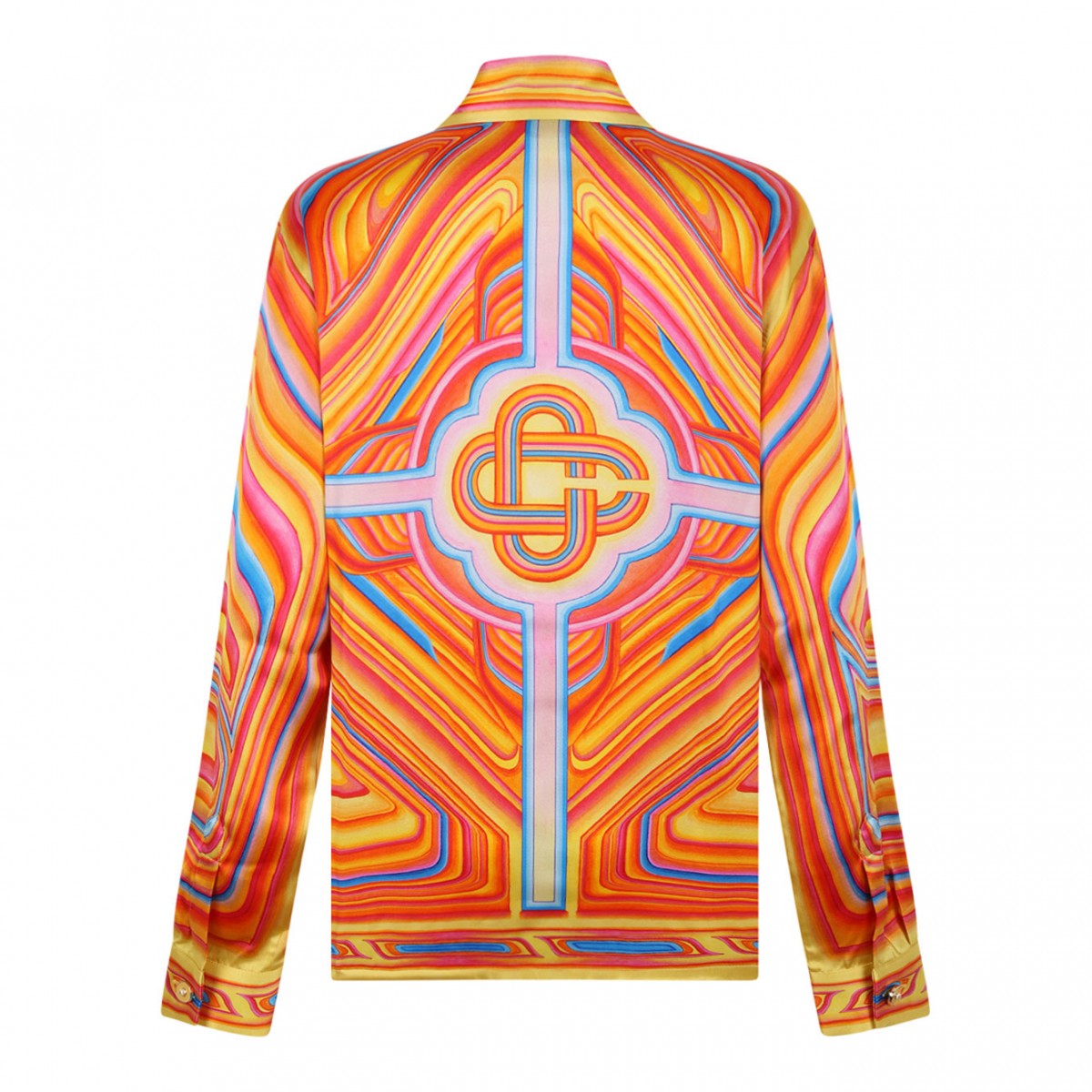 Multicolour Low Rider Long Sleeve Silk Shirt