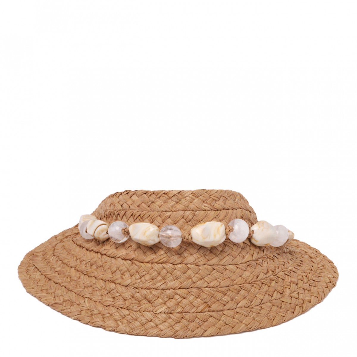 Nougat and Natural Nyla Classic Visor