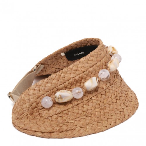 Nougat and Natural Nyla Classic Visor