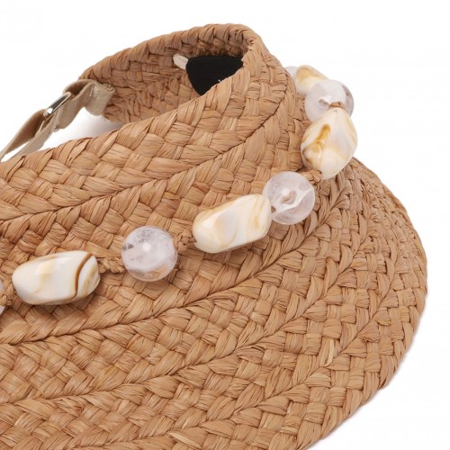 Nougat and Natural Nyla Classic Visor