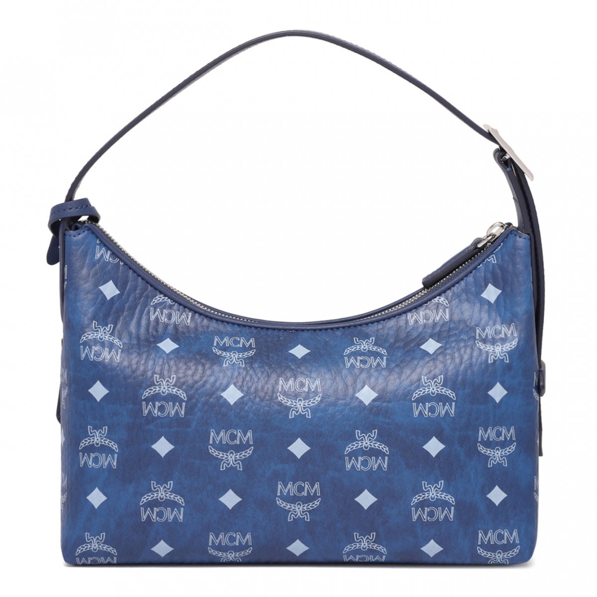 Blue Logo-Print Shoulder Bag