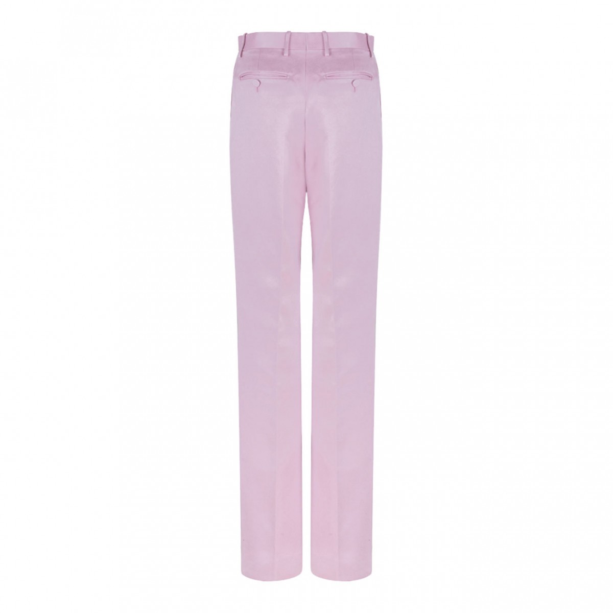 Orchid Pink Washed Cotton Tailored Pants