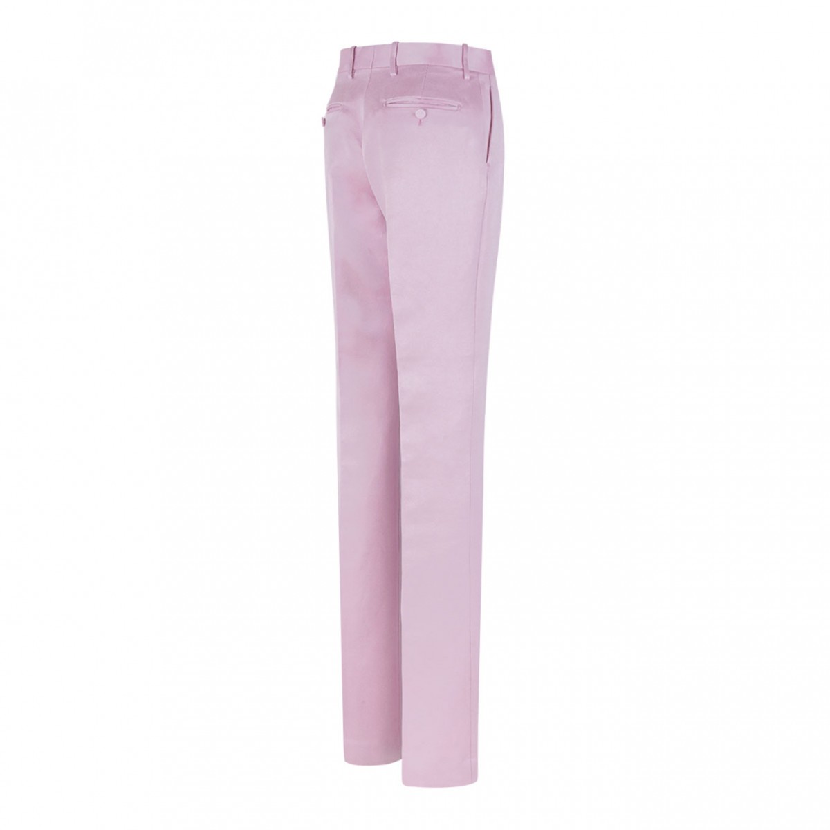 Orchid Pink Washed Cotton Tailored Pants