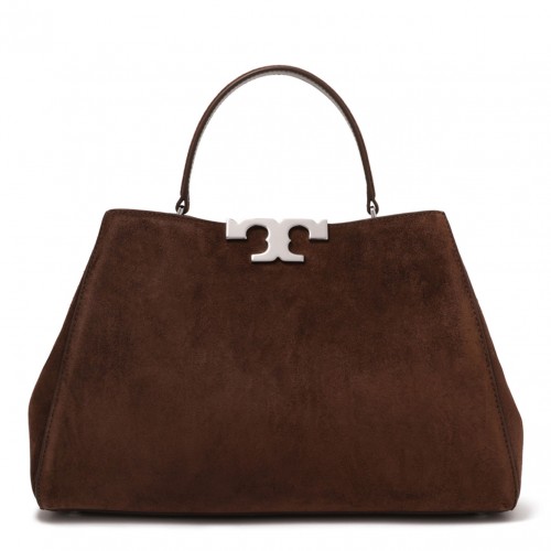 Dark Borwn Suede Eleanor Hand Bag