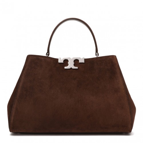Dark Borwn Suede Eleanor Hand Bag