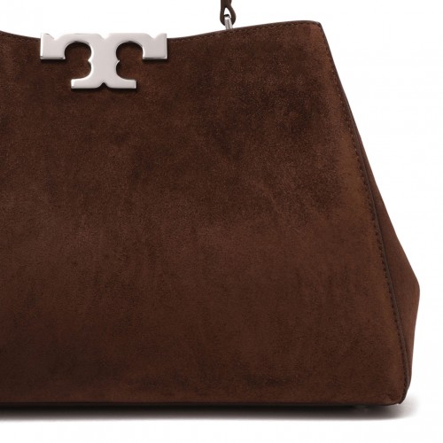 Dark Borwn Suede Eleanor Hand Bag