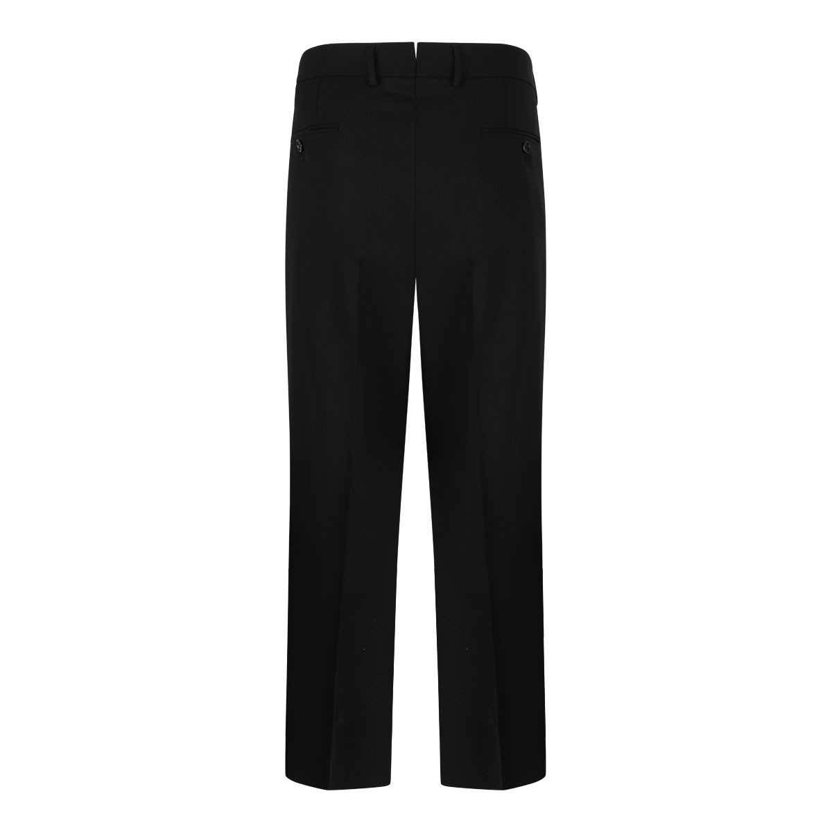 Black Pleated Front Trousers