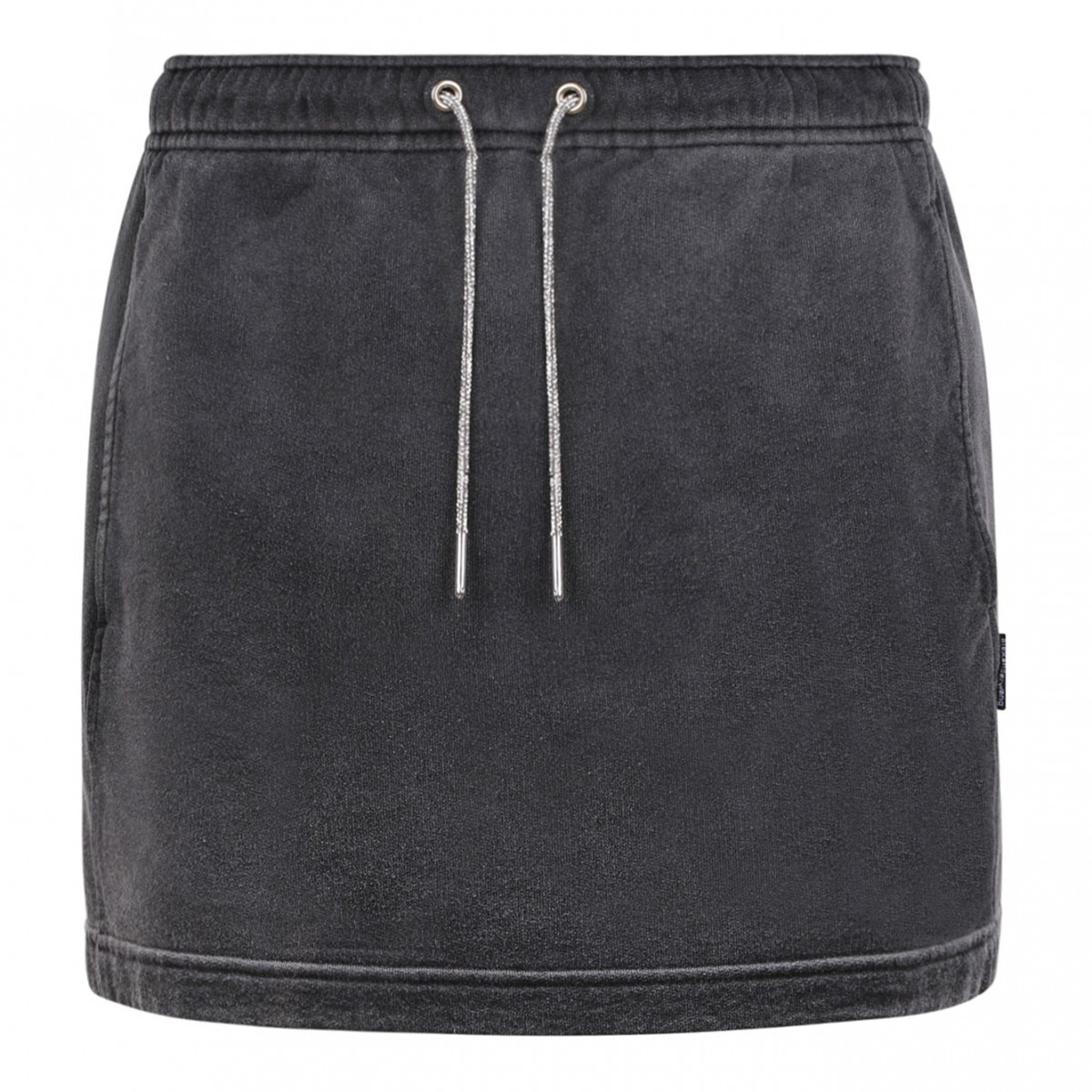 Washed Caviar Cotton Mini Skirt