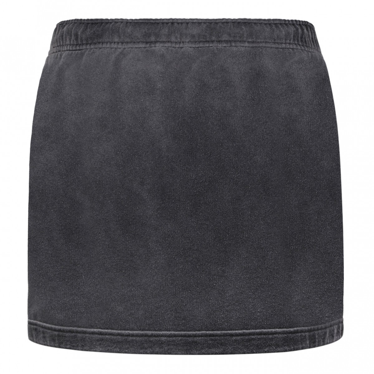 Washed Caviar Cotton Mini Skirt